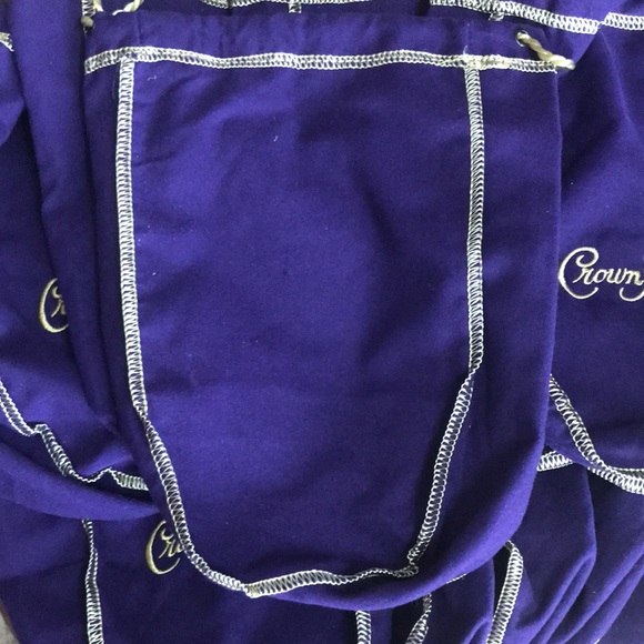 Crown Royal Purple Bags. Excellent Condition. 5 1/2" X 9 1/2" X 2 1/2". 10 Bags. - Picture 4 of 5